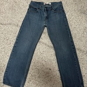 Levi's Men's 505 Dark Blue Straight Jeans